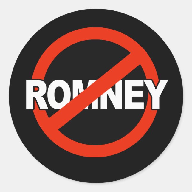 Sticker Rond Nom anti-Romney -.png (Devant)
