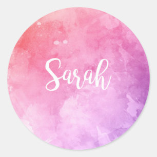 Sticker Rond Nom de Sarah