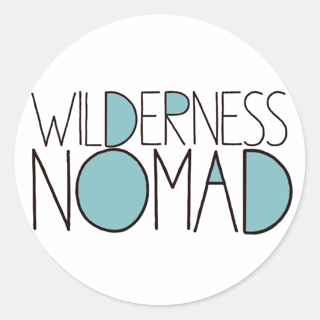 Sticker Rond Nomad Wilderness (Devant)