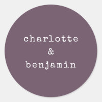 Noms de Couple Minimalistes Rétro Machine à Écrire
