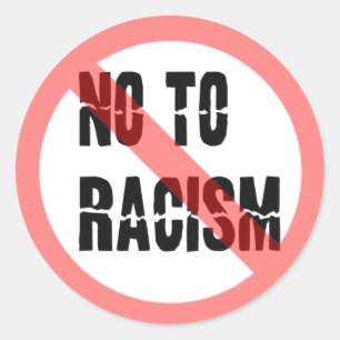 Sticker Rond Non Au Racisme