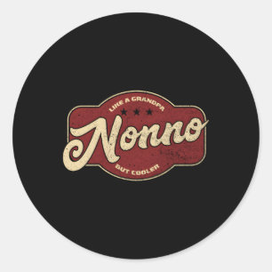 Sticker Rond Non Comme Un Grand-Père Mais Er Italien Nono