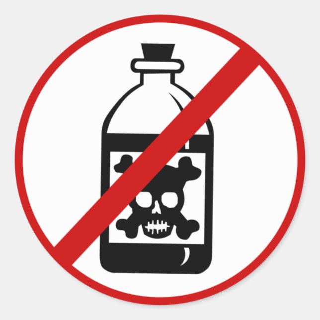 Sticker Rond non-poison (Devant)
