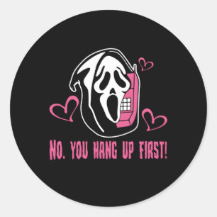 Sticker Rond Non Vous Accrochez Les Premières Sorcières De Boo