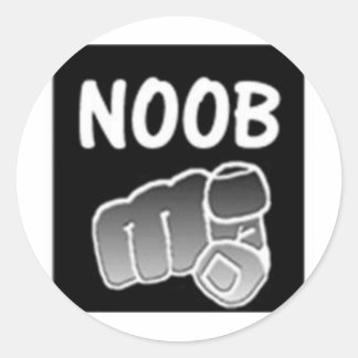 Sticker Rond noobs
