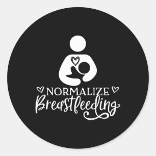 Sticker Rond Normaliser le soutien à l'allaitement maternel