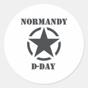 Sticker Rond Normandy D-Day