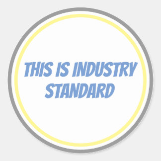 Sticker Rond Norme de l'industrie