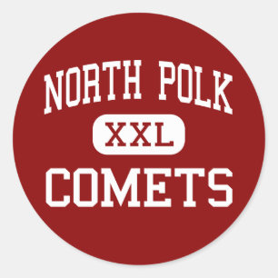 Sticker Rond North Polk - Comets - Lycée - Alleman Iowa