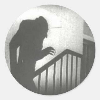 Sticker Rond Nosferatu ramer les escaliers