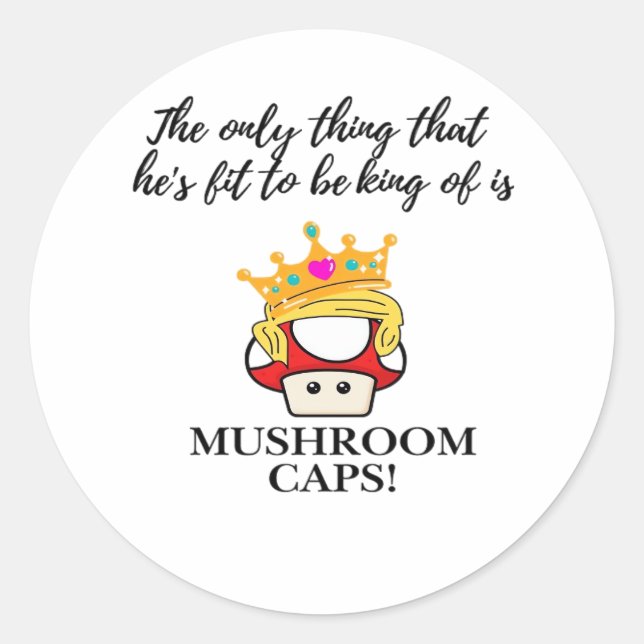 Sticker Rond Not To Be King Classic (Devant)