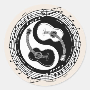 Sticker Rond Notation de Yin Guit