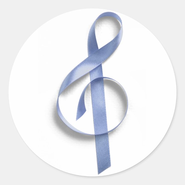 Sticker Rond Note bleue (Devant)