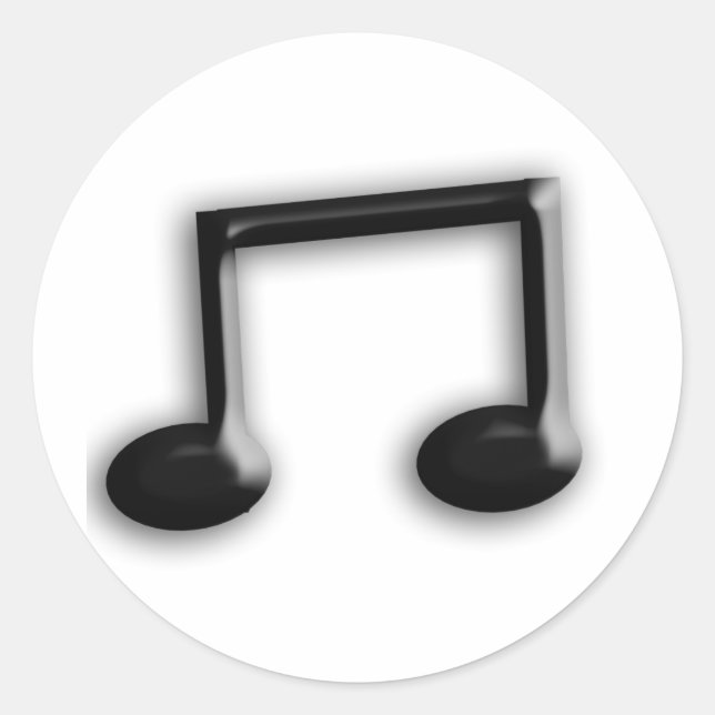 Sticker Rond Note musicale (Devant)