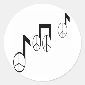 Sticker Rond notes de musique