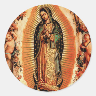Sticker Rond Notre-Dame de Guadalupe