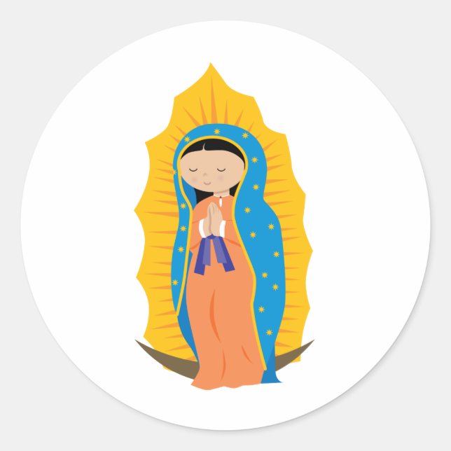 Sticker Rond Notre-Dame de Guadalupe (Devant)
