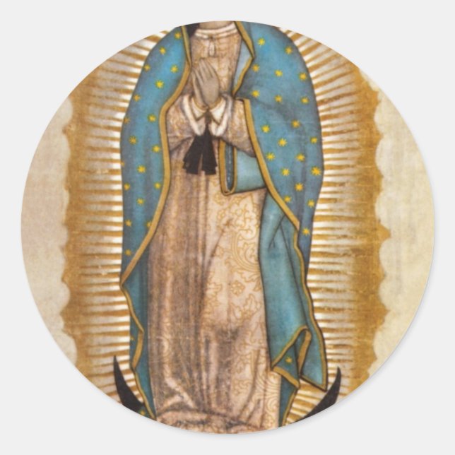 Sticker Rond Notre Dame de la Guadalupe (Devant)