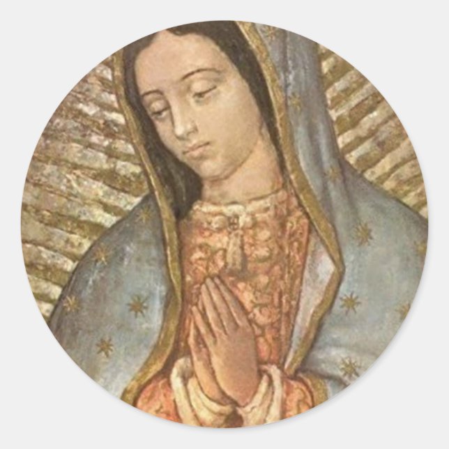 Sticker Rond Notre Dame de la Guadalupe (Devant)