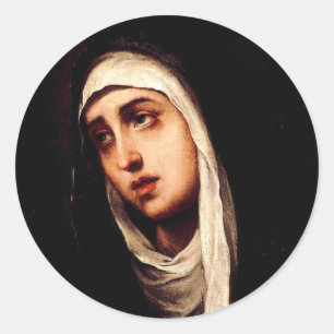 Sticker Rond Notre-Dame de la tristesse
