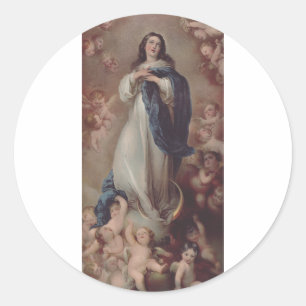 Sticker Rond Notre-Dame de l'Immaculée Conception