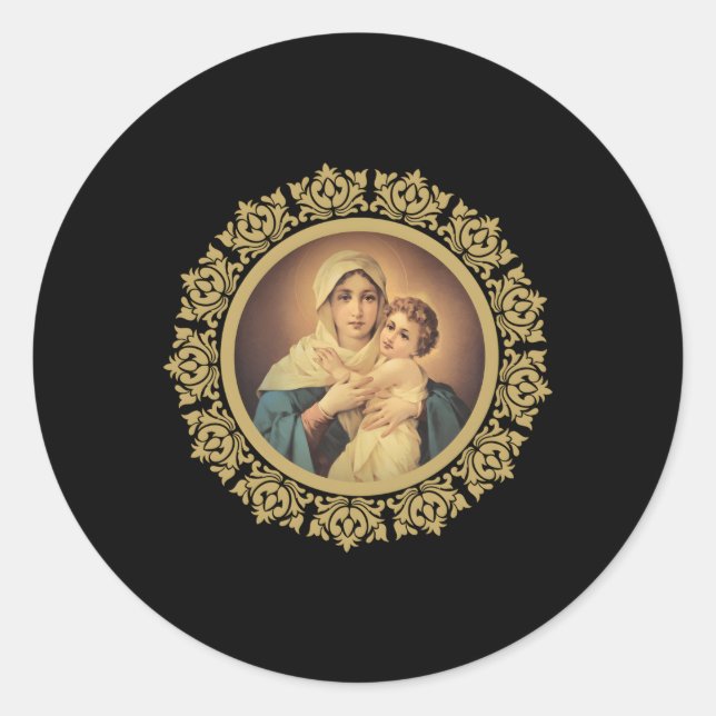 Sticker Rond Notre Dame De Schoenstatt Mère Thrice Admirable Ca (Devant)
