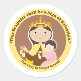 Sticker Rond Notre-Dame du Mont Carmel