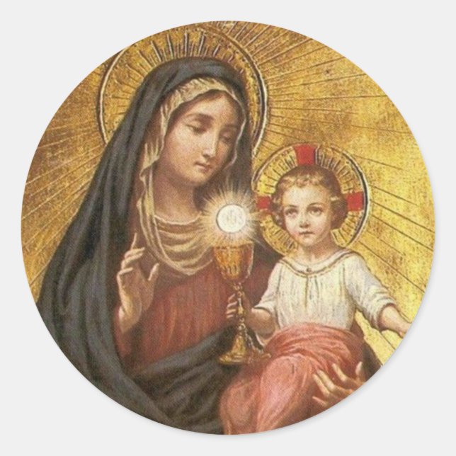 Sticker Rond Notre-Dame du Saint-Sacrement (Devant)