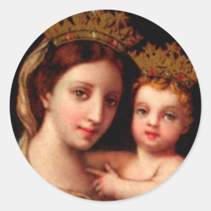 Sticker Rond Notre Madame de confiance