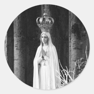 Sticker Rond Notre Madame de Fatima