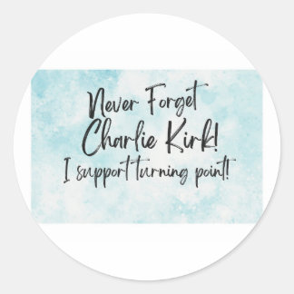 Sticker Rond N'oublie jamais !