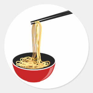 Sticker Rond Nouilles
