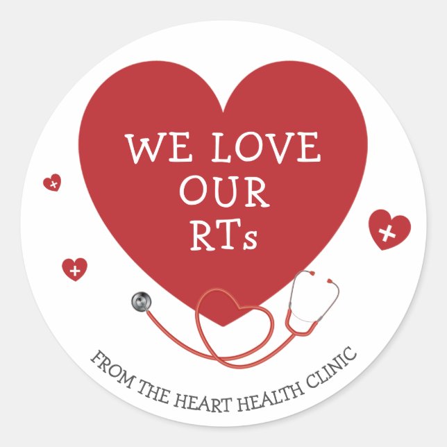 Sticker Rond Nous aimons nos RT (Devant)