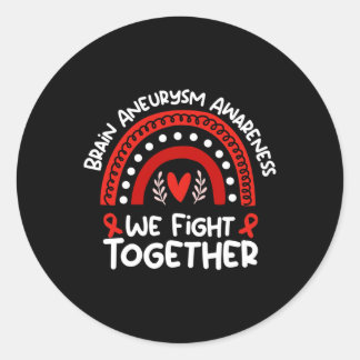 Sticker Rond Nous combattons ensemble Sensibilisation à l'neury