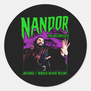 Sticker Rond Nous Le Faisons Dans L'Ombre Et Dans L'Inlassable