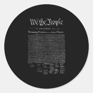 Sticker Rond Nous le peuple _ notre déclaration d'indépendance 