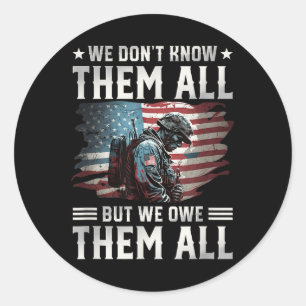 Sticker Rond Nous Les Devons Tous Avec Le Jour Du Mémorial Du D