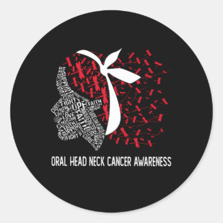 Sticker Rond Nous Portons Du Blanc Rouge Pour Le Chef Oral Acte