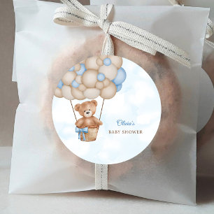 Sticker Rond Nous Pouvons à Peine Attendre Baby Shower