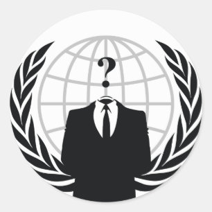 Sticker Rond Nous Sommes Anonymes