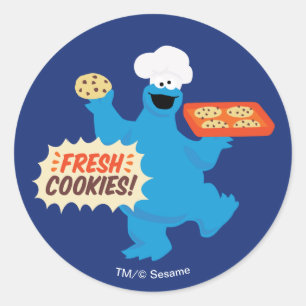 Sticker Rond Nous sommes des gourmands   Cookies frais !