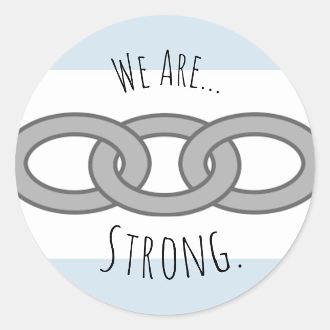 Sticker Rond "Nous Sommes... Sticker" fort (Devant)
