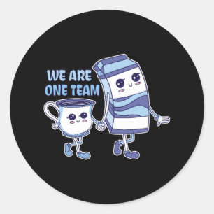 Sticker Rond Nous sommes une équipe