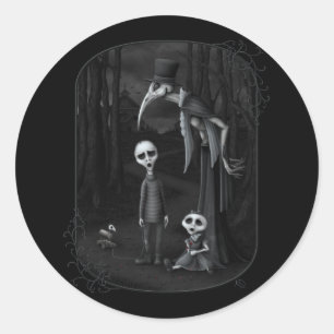 Sticker Rond Nous tombons tous