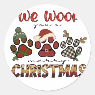 Sticker Rond Nous Vous Avons Mal Un Joyeux Noël