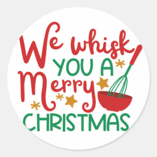 Sticker Rond Nous vous balançons un joyeux Noël