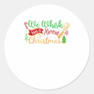 Sticker Rond Nous vous balançons un joyeux Noël