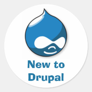 Sticker Rond Nouveau à Drupal