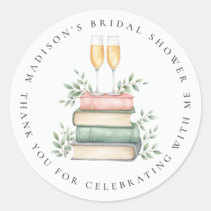 Sticker Rond Nouveau chapitre Livres Bubbly Remerciement Enterr