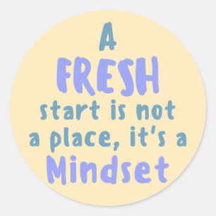 Sticker Rond Nouveau départ